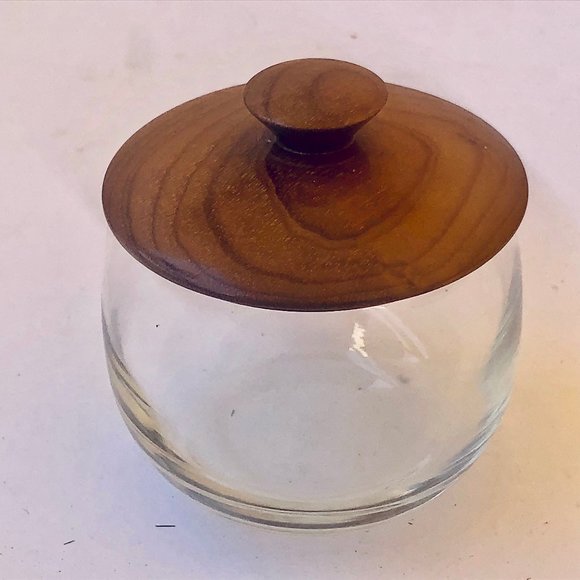 Myrtlewood Oregon Clear Glass Jar with Wood Lid + Sticker - Picture 5 of 10